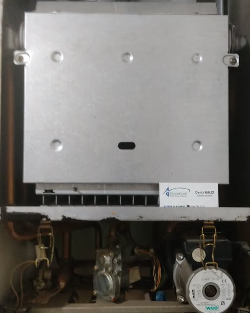 Boiler pump and pipework detail